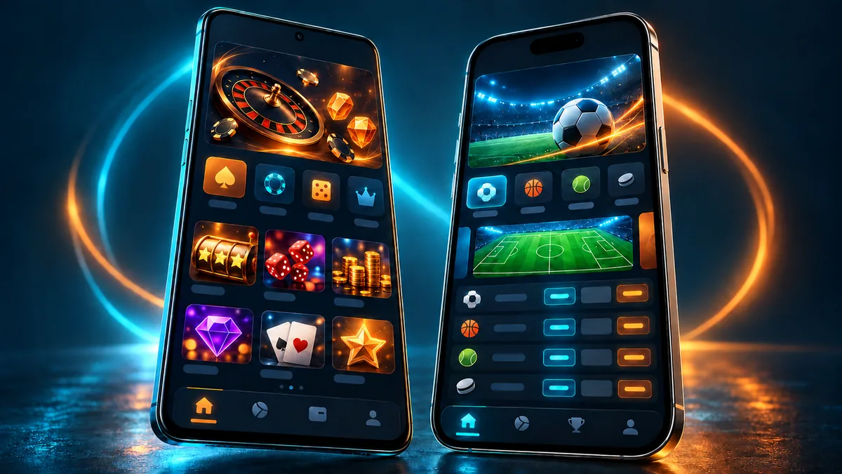 Aplicativo ColdBet aberto em um celular Android e em um iPhone lado a lado